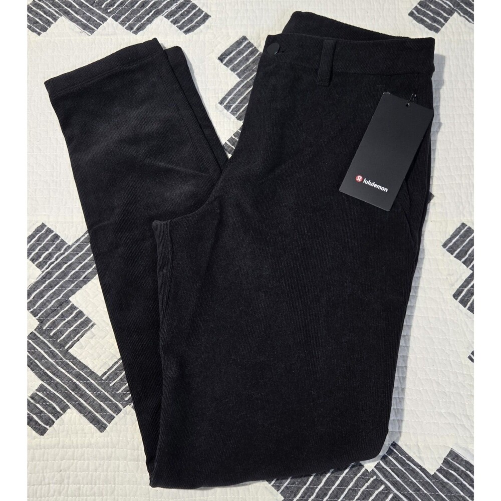 New Lululemon Pants Men's Size 30X32 ABC Slim-Fit Corduroy Pant Black